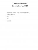 Onda en una cuerda Laboratorio virtual PHET