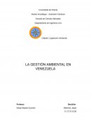 Gestión Ambiental en Venezuela