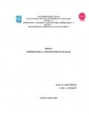 Introducción a la gestión pública en salud