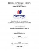 Elaboración de un Plan estratégico de Marketing para la tienda Glamour Canino SD