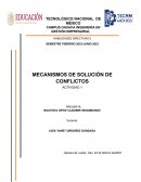 Mecanismos de solución de conflictos
