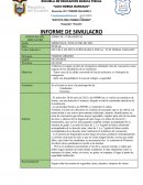 Informe de simulacro