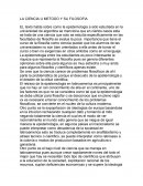 La ciencia u metodo y su filosofia
