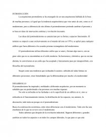 Ensayo del Movimiento Moderno. Página 1
