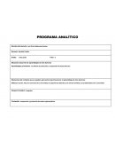 Programa analítico sexto grado