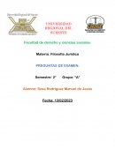 Preguntas sobre filosofia jurididca