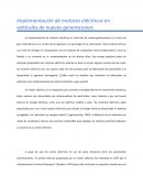Implementación de motores eléctricos en vehículos de nuevas generaciones
