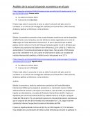 Análisis de situación económica mediante artículos