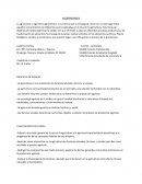 Agronomia. Principios de ingreso