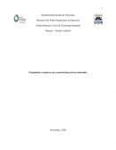 Propiedades extensivas (no características) de los materiales