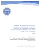 Propuesta para el diagnóstico educativo y pedagógico