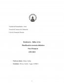 Planificación secuencia didáctica Nivel Primario