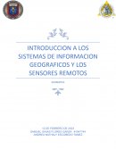 Introduccion a los sistemas de informacion geograficos y los sensores remotos Geomatica