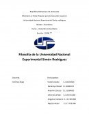 Filosofía de la Universidad Nacional Experimental Simón Rodríguez