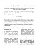 Artículo de investigación aplicando la programación lineal para maximizar las ganancias