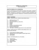 Endocrinología. Objetivo general de la asignatura