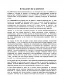 Evaluación de la atención