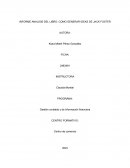 Informe analisis del libro: Como generar ideas de Jack Foster