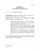 Aproximación Numérica