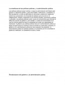 La enseñanza de las políticas publicas y la administración publica