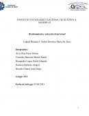 Reclutamiento y selección de personal