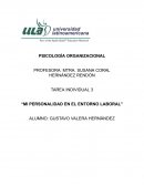 Personalidad en el entorno laboral