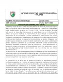 Informe descriptivo cuarto periodo etica y valores