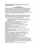 Reglamento de construcción Municipio De Hgo. Del Parral Estado De Chihuahua