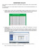 Inventario ciclico FIFO LIFO