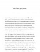 Ensayo diagnostico “Poesía dejada atrás”