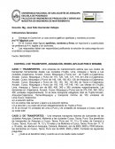 Control 2 de transporte, asignación, redes