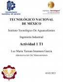 Administración del mantenimiento