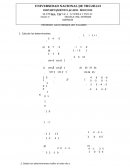 Ejercicios algebra lineal