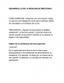 Desarrollo de la resilencia emocional