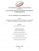 Informe del neoliberalismo económico, la economía social del mercado y su aplicación en el Perú