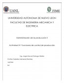 Funciones de control de producción
