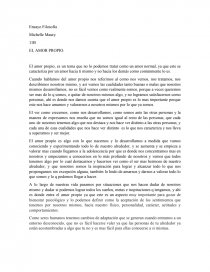 El amor propio. Página 1