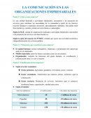 La comunicación en las organizaciones empresariales