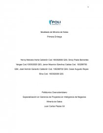 Modelado de Minería de Datos. Página 1