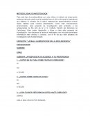 Encuesta “La mala alimentacion en la adolescencia”