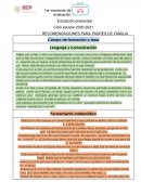 Recomendaciones cartillas