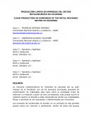 Producción limpia en empresas del sector metalmecánico en Colombia
