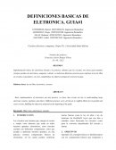 Definiciones basicas de eletronica