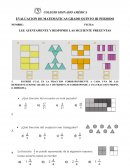 Evaluacion de matemáticas grado quinto s/r