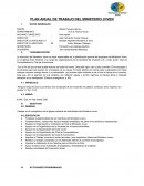Plan anual de trabajo del ministerio joven