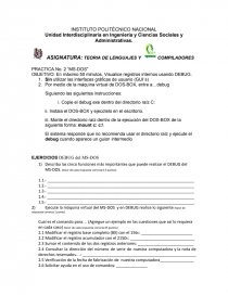 Practica No. 2 “MS-DOS”. Página 1