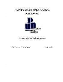 Comprender y enseñar ciencias. Página 1