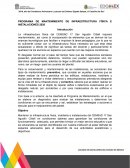 Programa de mantenimiento de infraestructura física e instalaciones 2020
