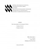 Bases Epistemológicas de la Investigación Científica