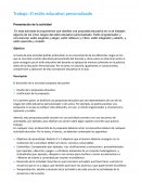 Trabajo: El estilo educativo personalizado
